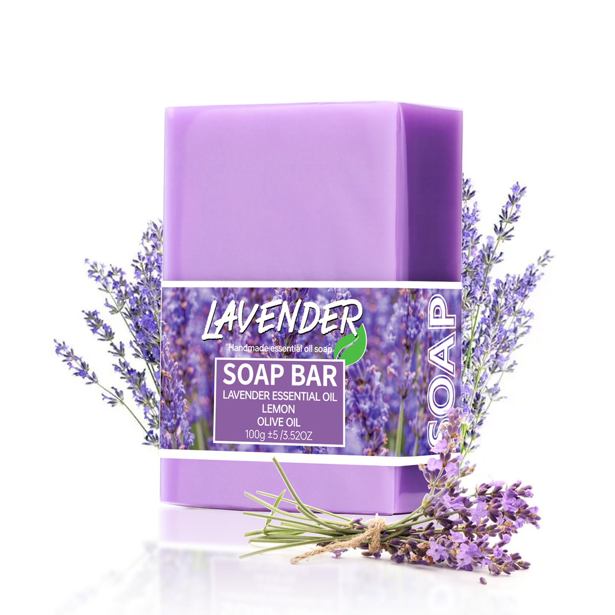 Turmeric - 100g Lavender Oil Handmade Glycerin Soap
