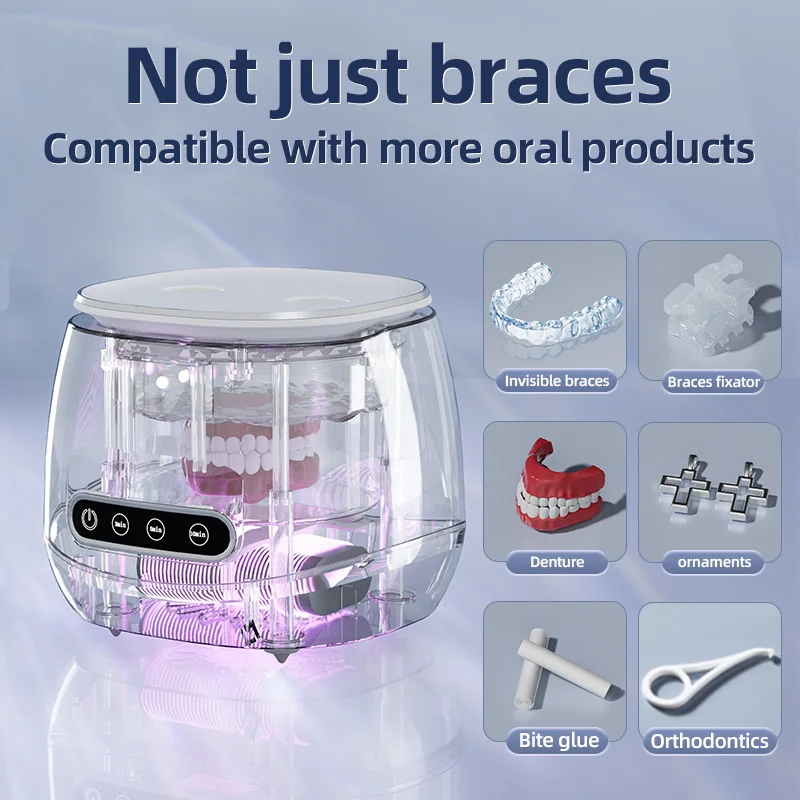 Herbal Tincture - Portable 48KHZ Ultrasonic Denture Cleaner UV