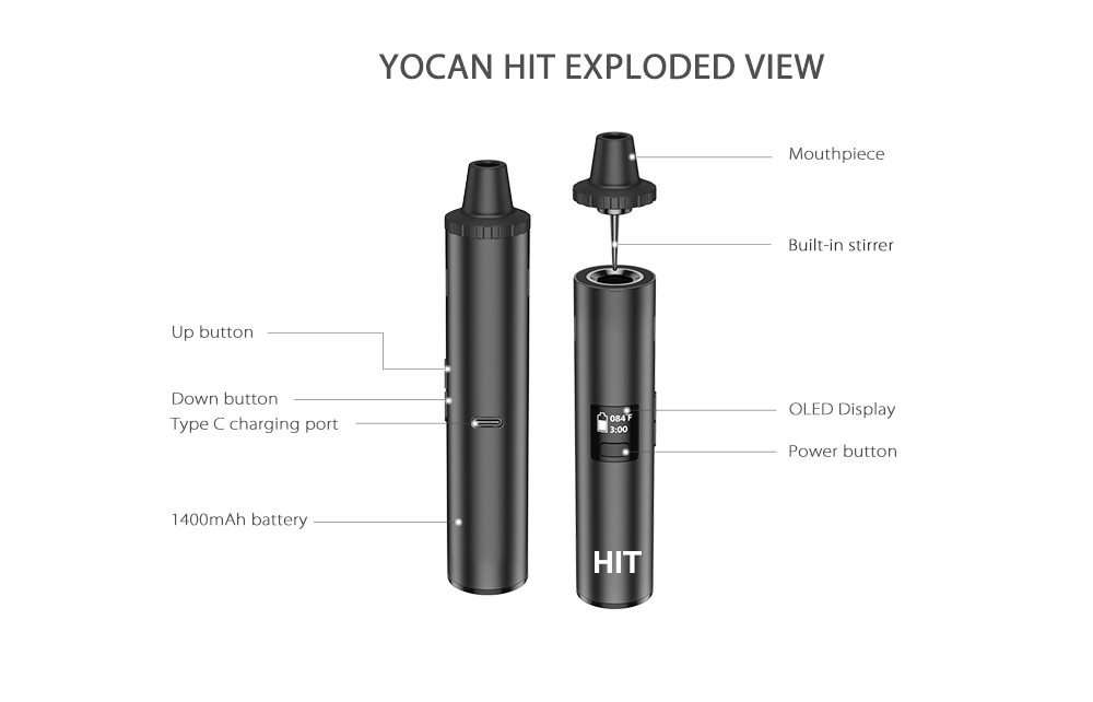 Original Yocan Hit Dry Herb Va - Dried Herbs recension och pris