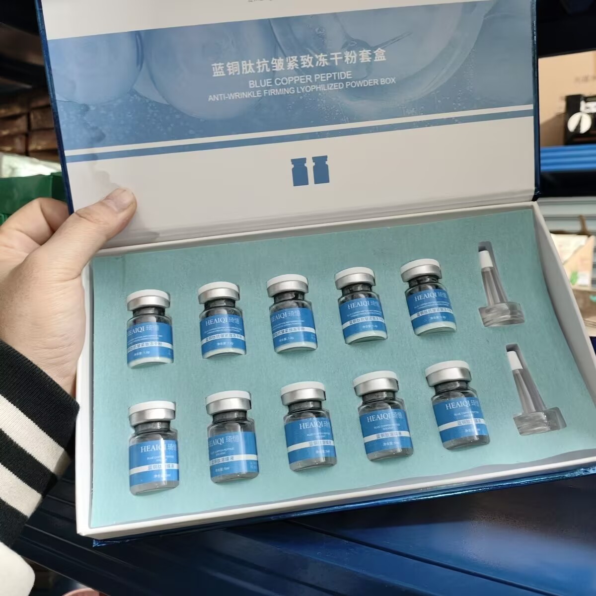 GHK-CU Blue Copper Peptide Lyo - Licorice Root Sticks recension och pris