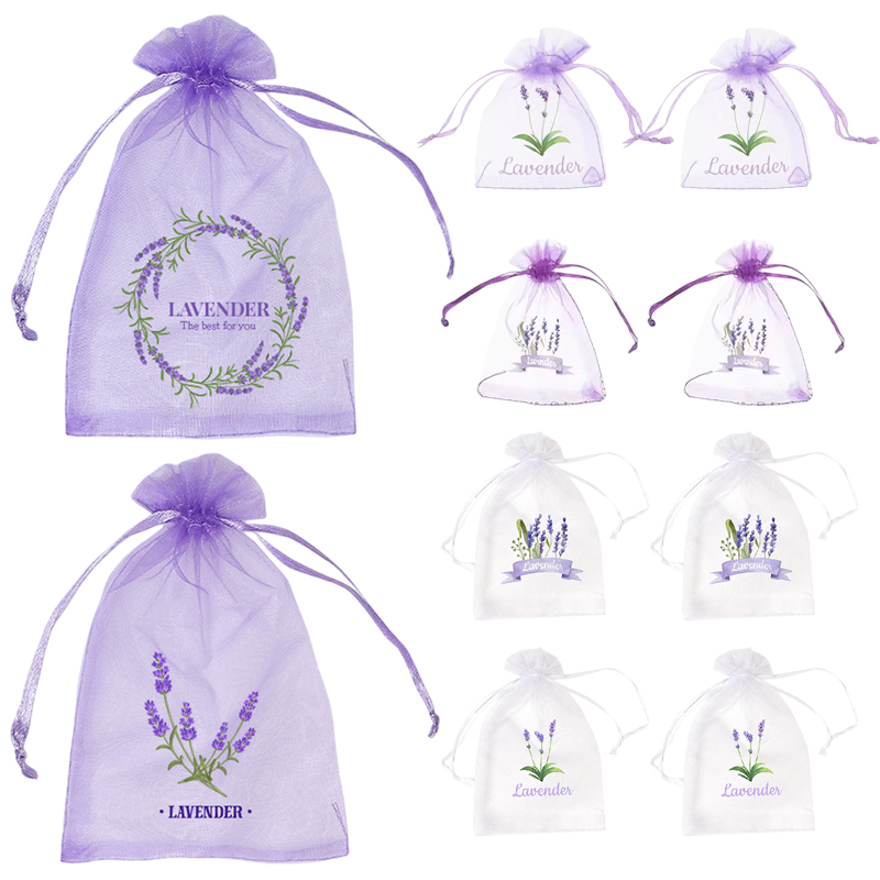 20Pcs Lavender Pattern Drawstr - Dried Herbs recension och pris