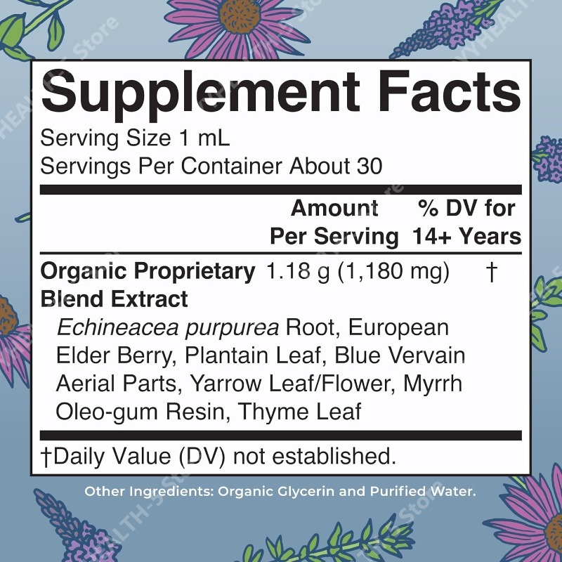 Lymphatic Support Drops Organi - Echinacea recension och pris