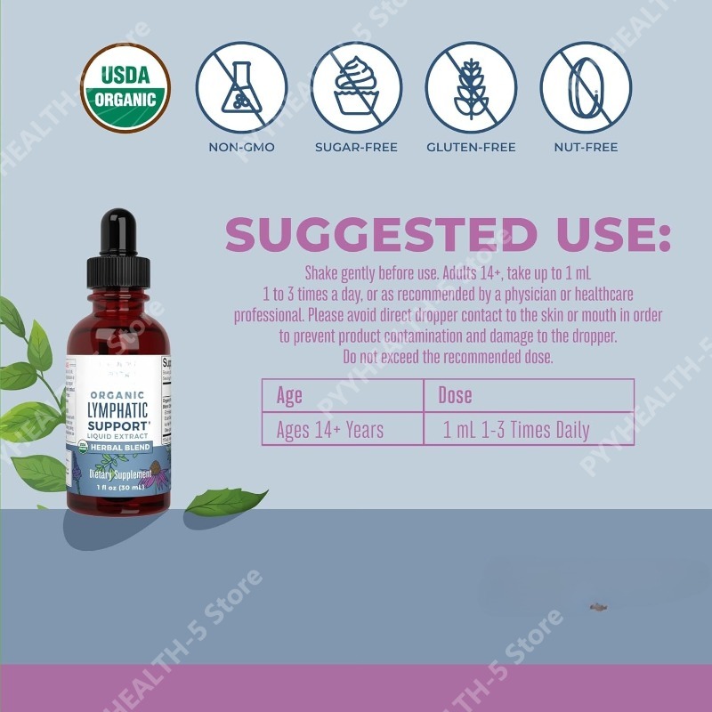 Lymphatic Support Drops Organi - Echinacea recension och pris
