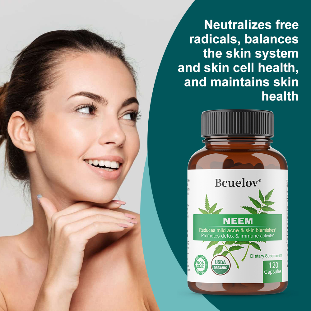 Organic Neem Leaf Capsules, He - Herbal Supplement recension och pris