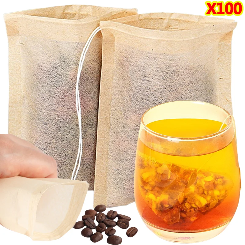 100Pcs Teabags with Drawstring - Chamomile Tea recension och pris