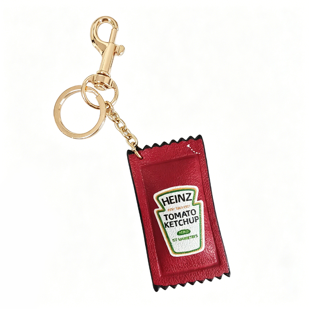 Cute Ketchup Bottle Keychain C - Turmeric recension och pris
