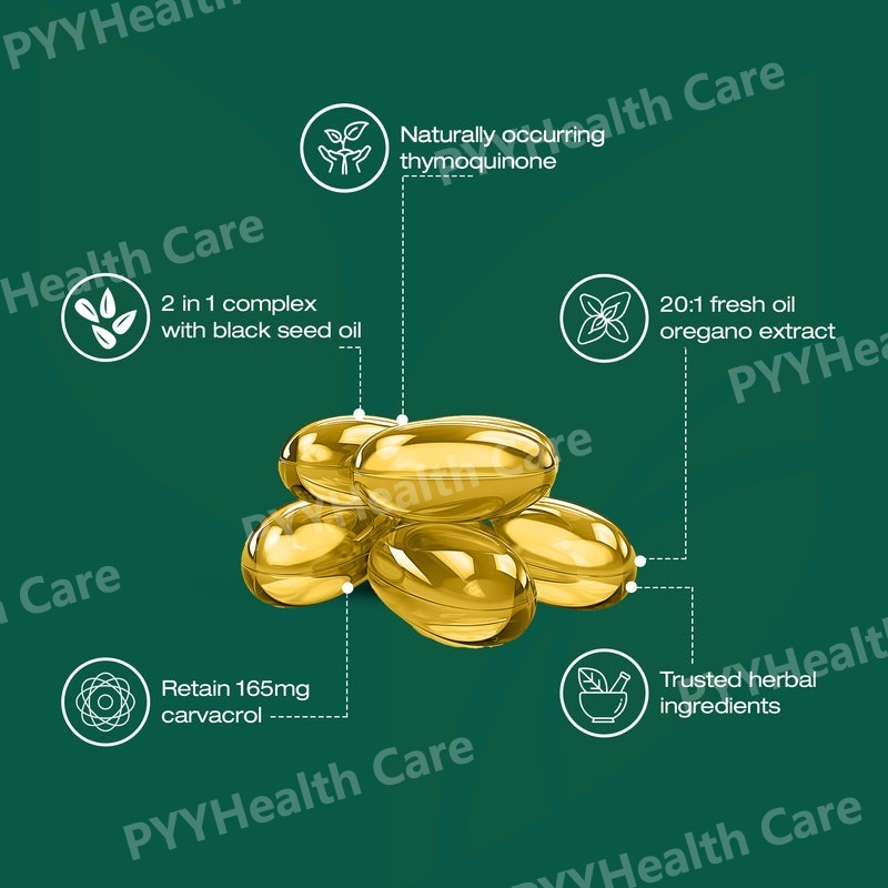 Oregano Oil with Black Seed Oi - Herbal Supplement recension och pris