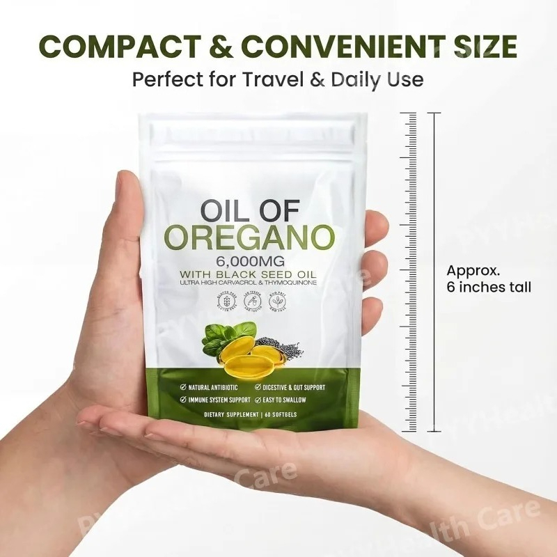Oregano Oil with Black Seed Oi - Herbal Supplement recension och pris