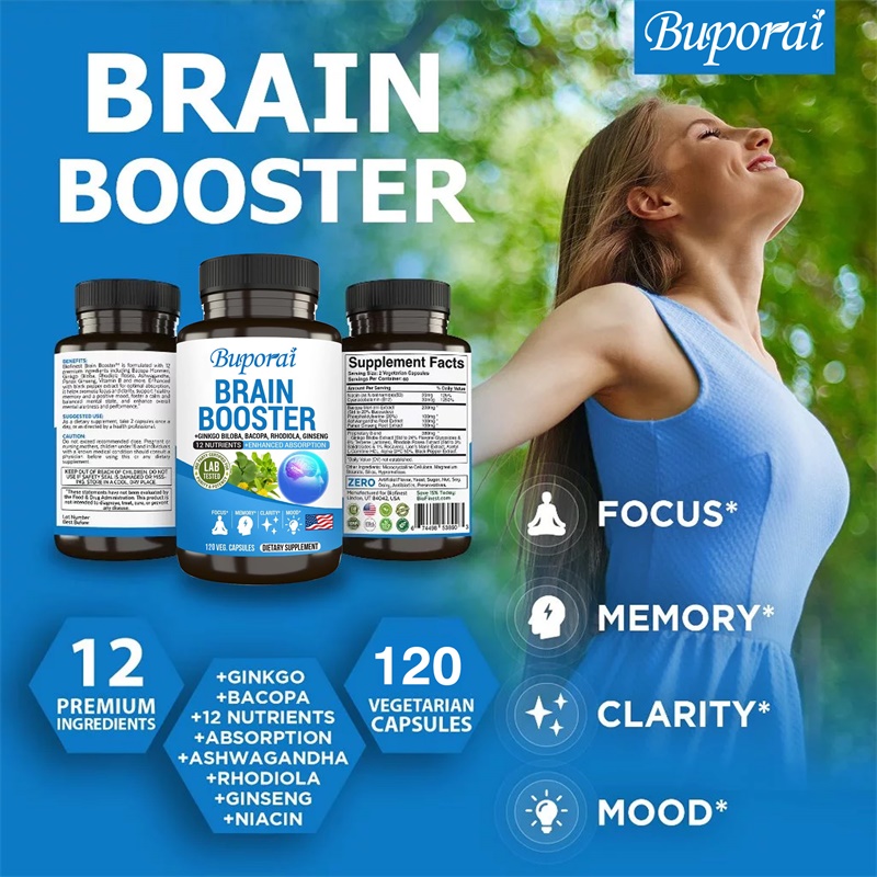 Brain Booster Supplement - Mem - Chamomile Tea recension och pris