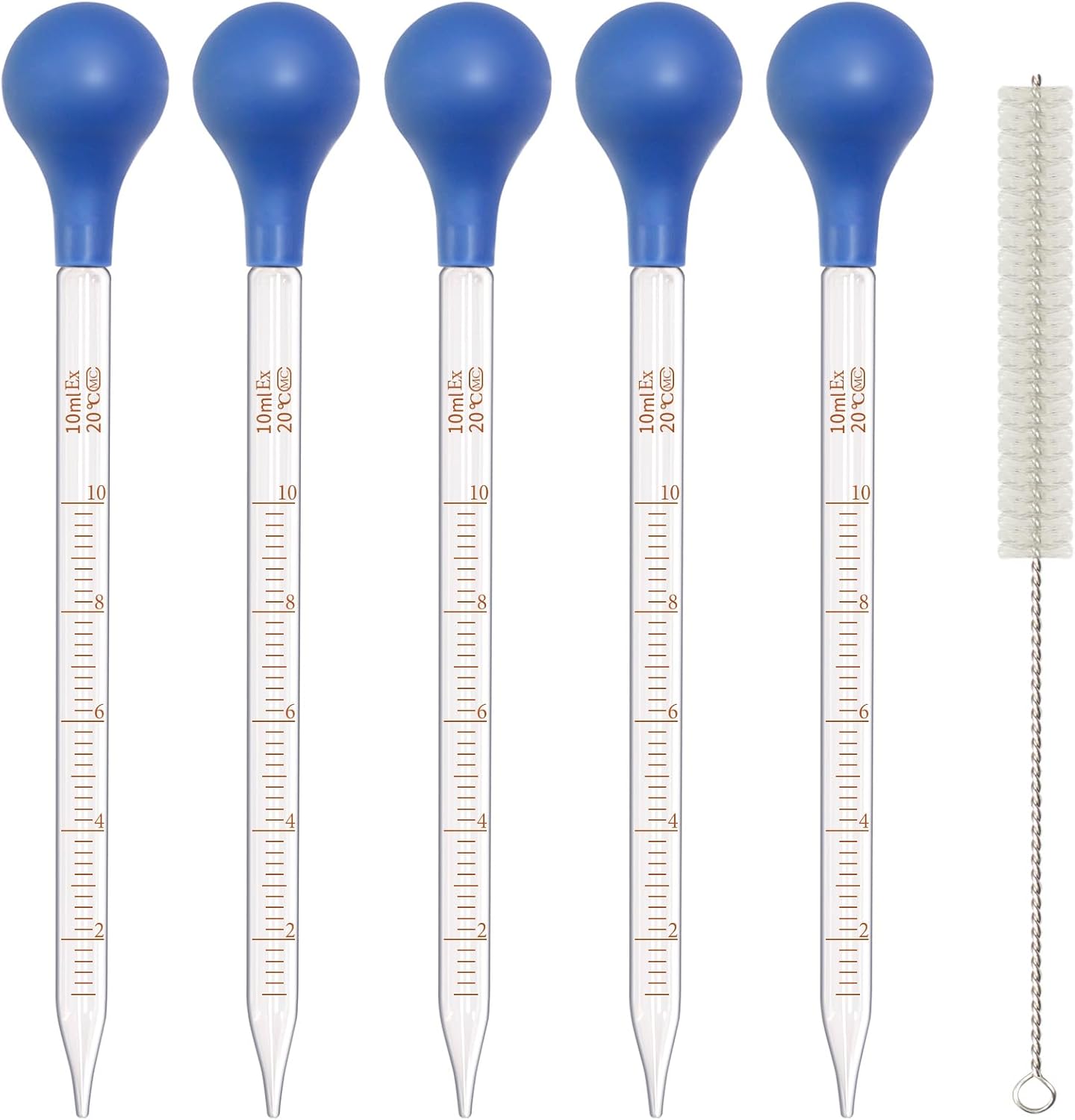 5 Pack 10ml Glass Pipette Drop - Essential Oils recension och pris
