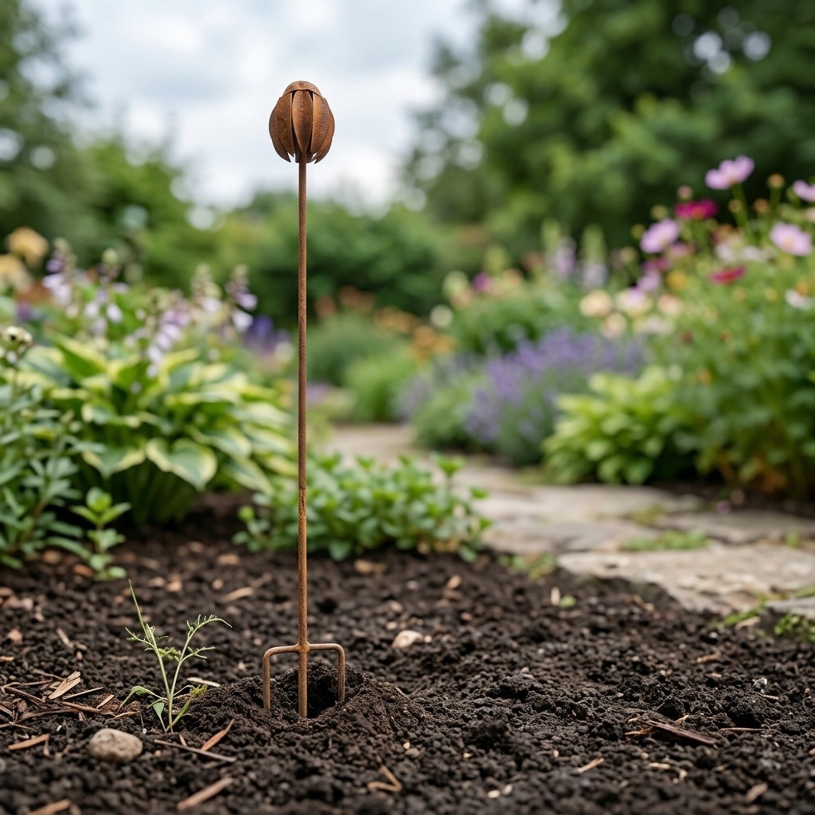 Metal Garden Stake Featuring E - Echinacea recension och pris