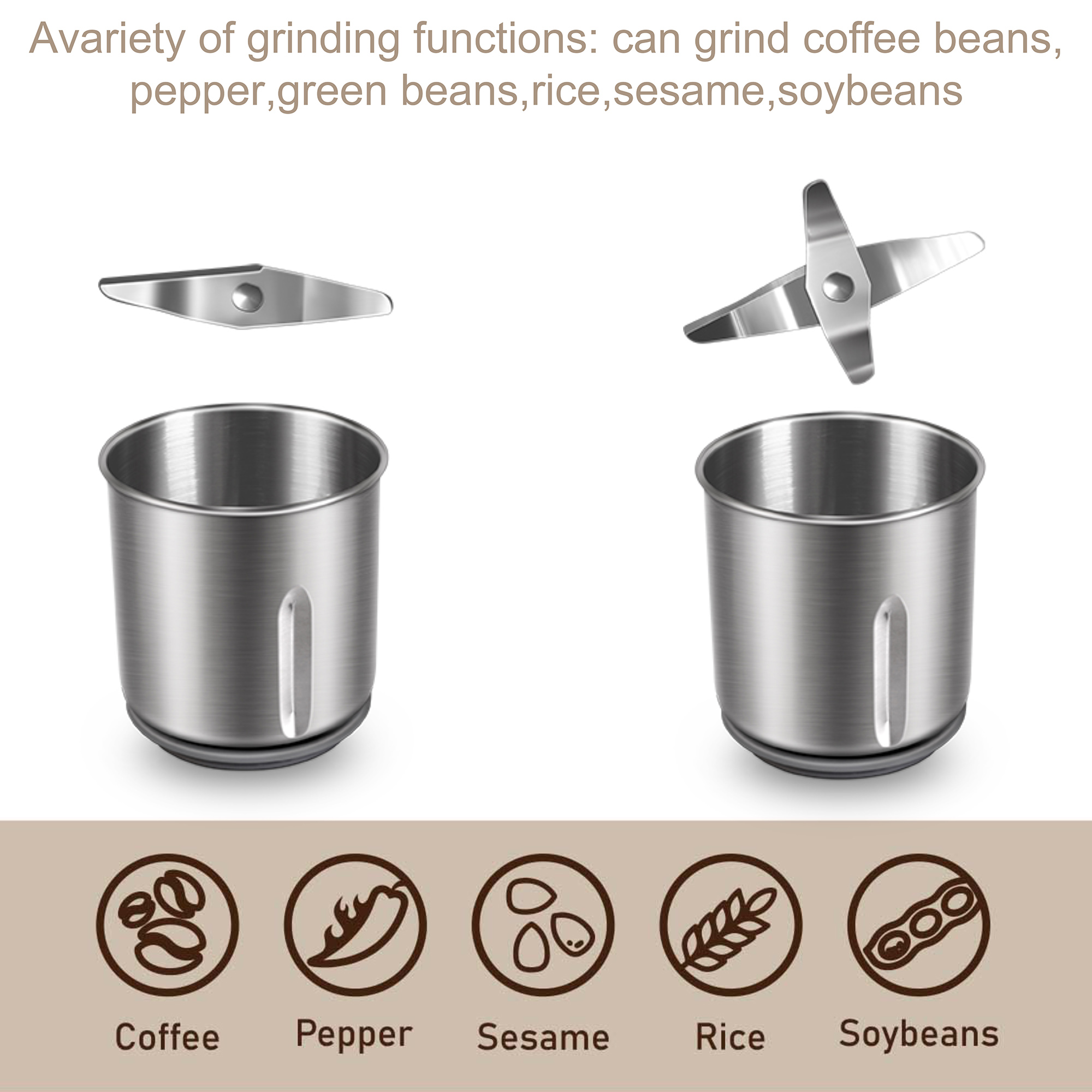 Detachable Electric Coffee Gri - Dried Herbs recension och pris
