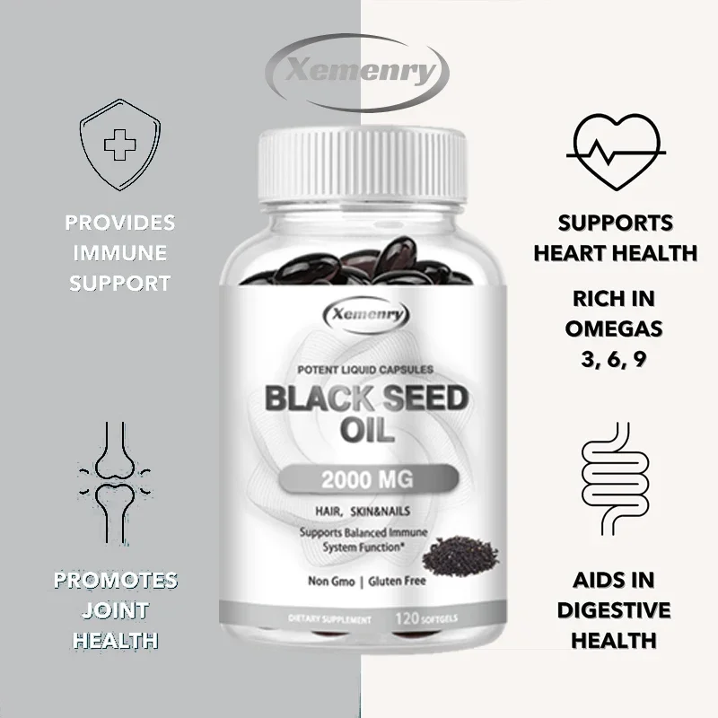 Vegan Black Seed Oil Capsules  - Herbal Supplement recension och pris