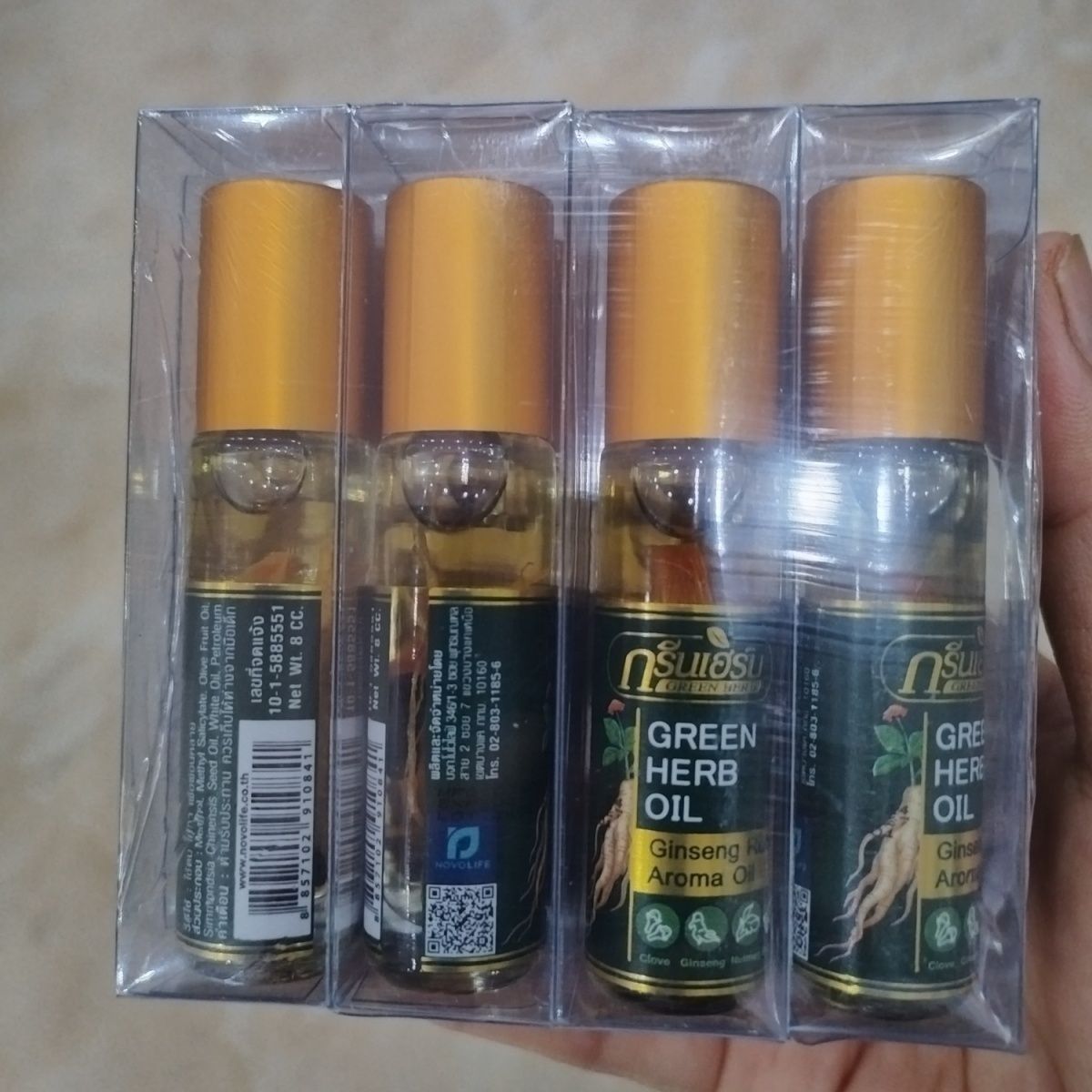 Thai Mint Ginseng Roll On Herb - Ginger Tea recension och pris