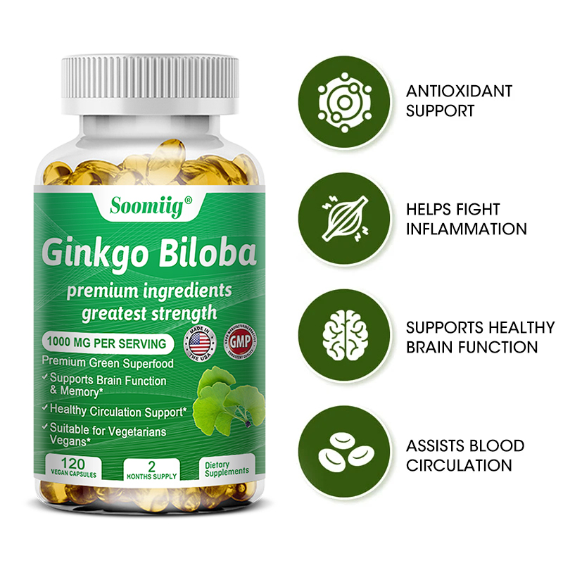 Ginko Biloba Capsules - Brain  - Ginger Tea recension och pris