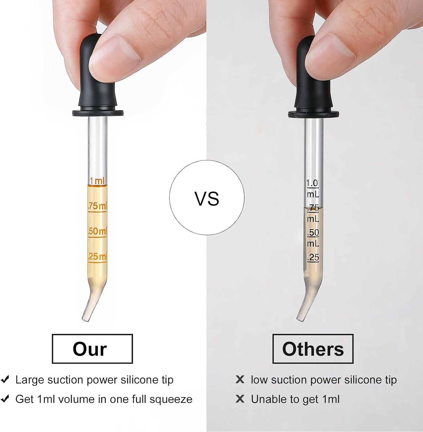 4pcs1 ml glass dropper, with s - Essential Oils recension och pris