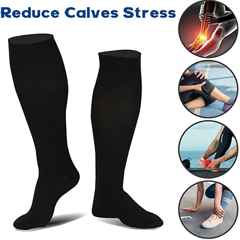 3 Pair Compression Socks Knee  - Echinacea recension och pris