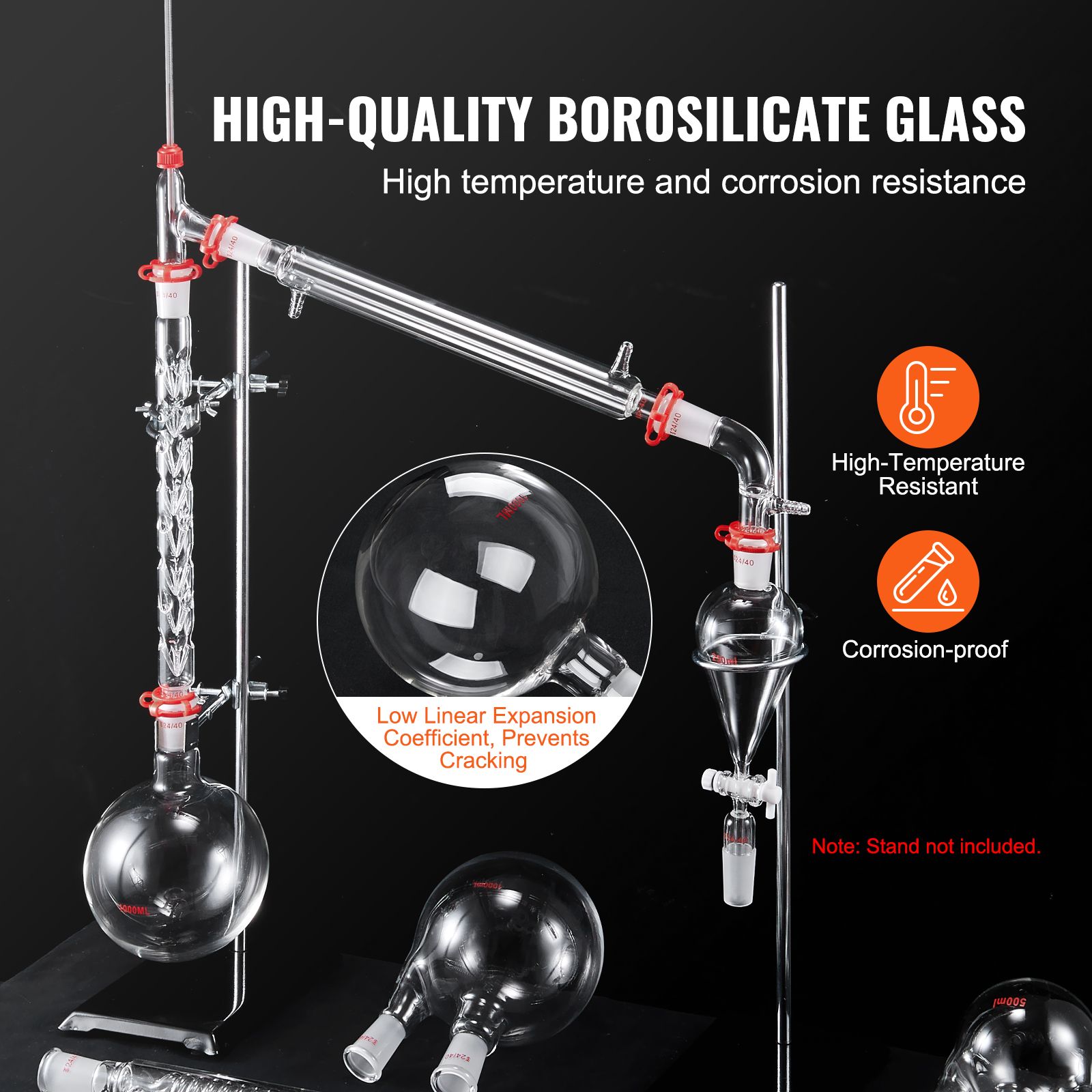 Lab Distillation Kit, 3.3 Boro - Essential Oils recension och pris