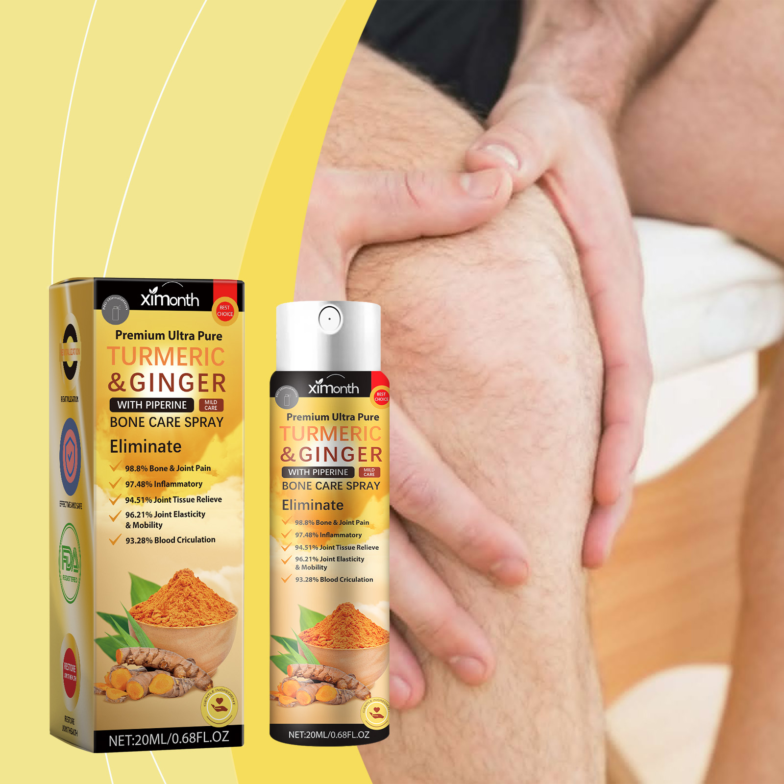 Turmeric Joint Soothing Spray, - Turmeric recension och pris