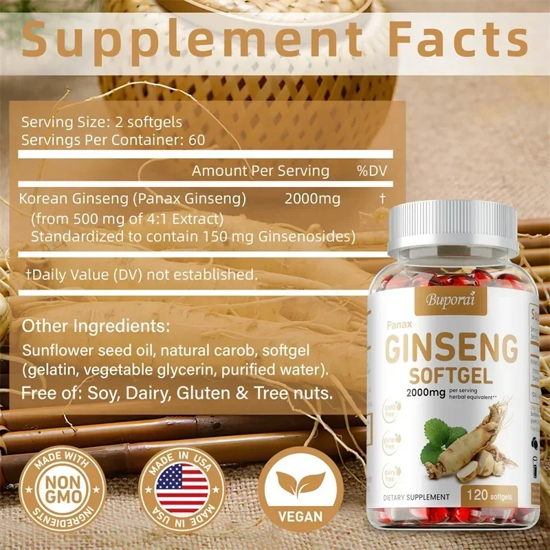 Red Panax Ginseng Capsules - f - Ginger Tea recension och pris