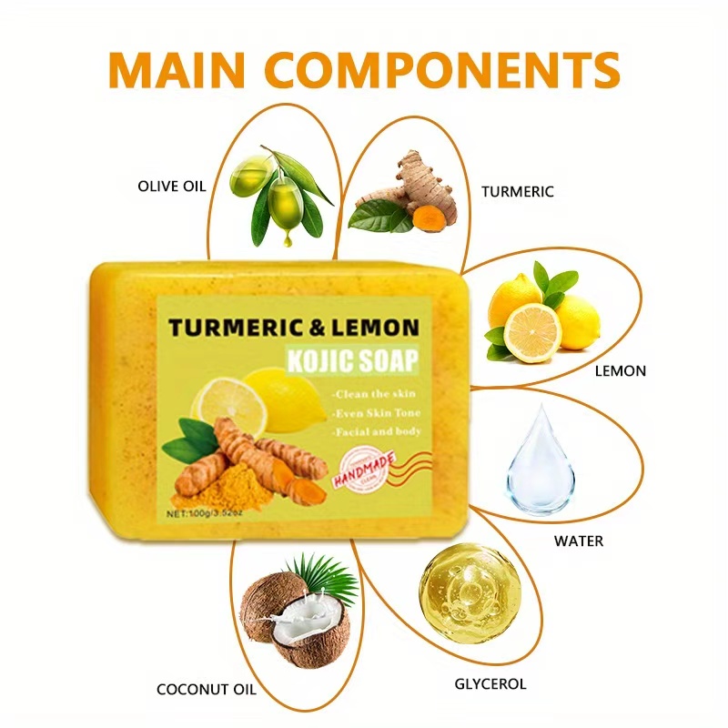 2PCS Turmeric Citric Acid Soap - Turmeric recension och pris